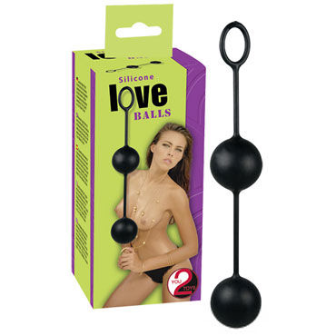 You2Toys Love Balls, черные, Вагинальные шарики с эффектом вибрации You2Toys Love Balls, черные, Вагинальные шарики с эффектом вибрации