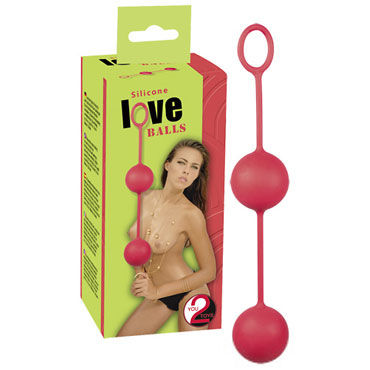 You2Toys Love Balls, красные, Вагинальные шарики с эффектом вибрации You2Toys Love Balls, красные, Вагинальные шарики с эффектом вибрации