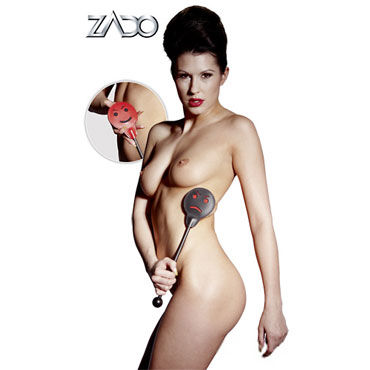 Zado Leder Paddel Smiley, Кожаный Пэддл со смайликом Zado Leder Paddel Smiley, Кожаный Пэддл со смайликом