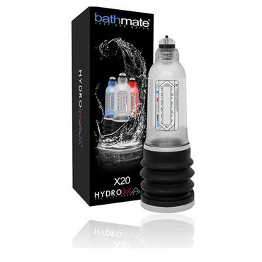 Bathmate Hydromax X20, прозрачная, Модернизированная гидропомпа (размер S) Bathmate Hydromax X20, прозрачная, Модернизированная гидропомпа (размер S)