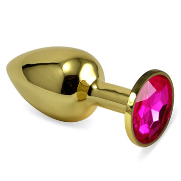 LoveToy Small, рубиновый, Золотая втулка с рубиновым кристаллом LoveToy Small, рубиновый, Золотая втулка с рубиновым кристаллом