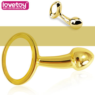 LoveToy Luxury, золотая, Золотая анальная втулка LoveToy Luxury, золотая, Золотая анальная втулка