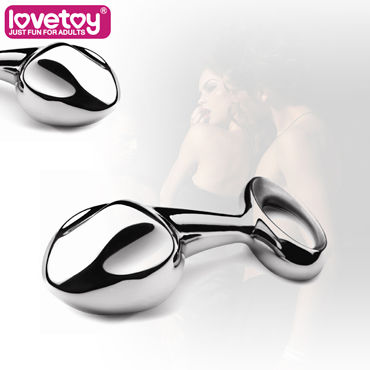 LoveToy Luxury, серебряная xl, Серебряная анальная втулка xl LoveToy Luxury, серебряная xl, Серебряная анальная втулка xl