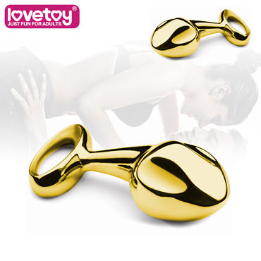 LoveToy Luxury, золотая xl, Золотая анальная втулка xl LoveToy Luxury, золотая xl, Золотая анальная втулка xl