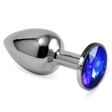 LoveToy Small, синий, Серебряная втулка с синим кристаллом LoveToy Small, синий, Серебряная втулка с синим кристаллом
