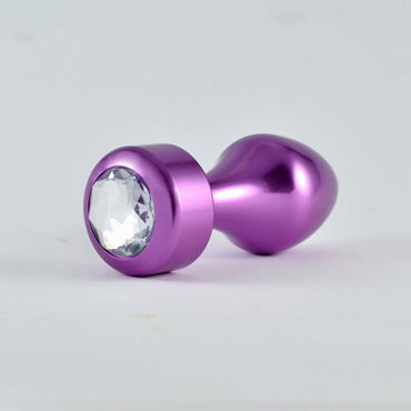 LoveToy Aluminium Violet Diamond, Анальная пробка с кристаллом LoveToy Aluminium Violet Diamond, Анальная пробка с кристаллом