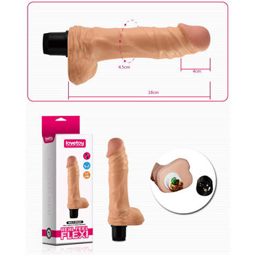 LoveToy Real Feel Flexi, 23 см - Супер реалистичный вибратор - купить в секс шопе LoveToy Real Feel Flexi, 23 см - Супер реалистичный вибратор - купить в секс шопе