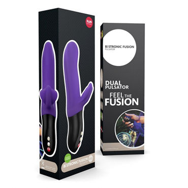 Fun Factory Bi Stronic Fusion, фиолетовый - Пульсатор со стимуляцией клитора - купить в секс шопе Fun Factory Bi Stronic Fusion, фиолетовый - Пульсатор со стимуляцией клитора - купить в секс шопе