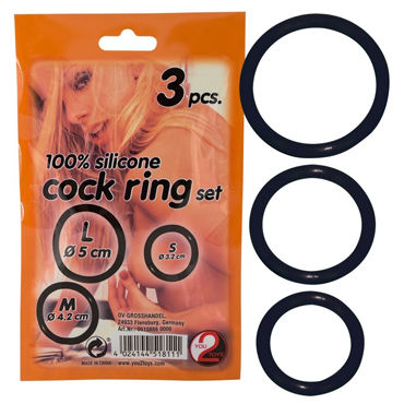 You2Toys Cock Ring Trio, Набор эрекционных колец You2Toys Cock Ring Trio, Набор эрекционных колец