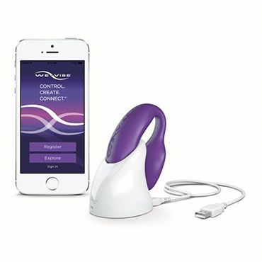We-Vibe 4 Plus: App Only Model, фиолетовый, Вибратор для пар, управляемый приложением We-Vibe 4 Plus: App Only Model, фиолетовый, Вибратор для пар, управляемый приложением