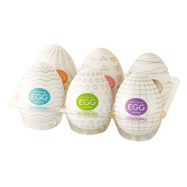 Tenga Eggs, Набор одноразовых мастурбаторов Tenga Eggs, Набор одноразовых мастурбаторов
