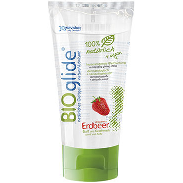 Bioglide Strawberry, 80 мл, Натуральная смазка со вкусом клубники Bioglide Strawberry, 80 мл, Натуральная смазка со вкусом клубники