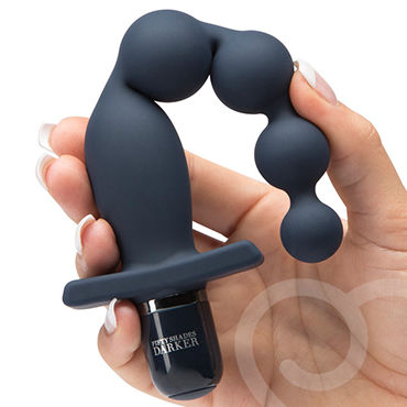 Fifty Shades Darker Carnal Promise - Гибкая анальная цепочка с вибрацией - купить в секс шопе Fifty Shades Darker Carnal Promise - Гибкая анальная цепочка с вибрацией - купить в секс шопе