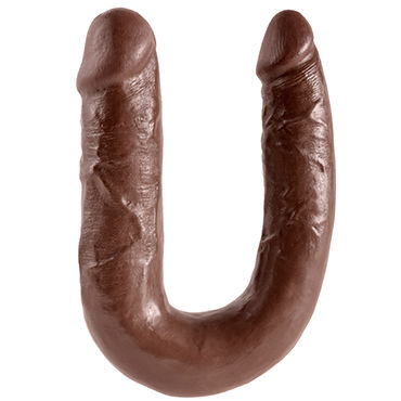 Pipedream King Cock U-Shaped Medium Double Trouble, коричневый, Анально-вагинальный фаллоимитатор среднего размера и другие товары Pipedream с фото Pipedream King Cock U-Shaped Medium Double Trouble, коричневый, Анально-вагинальный фаллоимитатор среднего размера и другие товары Pipedream с фото