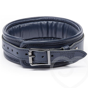 Fifty Shades Darker No Bounds Collar & Chain - Ошейник из натуральной кожи с поводком - купить в секс шопе Fifty Shades Darker No Bounds Collar & Chain - Ошейник из натуральной кожи с поводком - купить в секс шопе