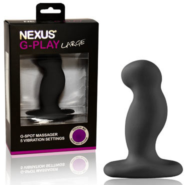 Nexus G-play Big, черный - Вибратор унисекс - купить в секс шопе Nexus G-play Big, черный - Вибратор унисекс - купить в секс шопе