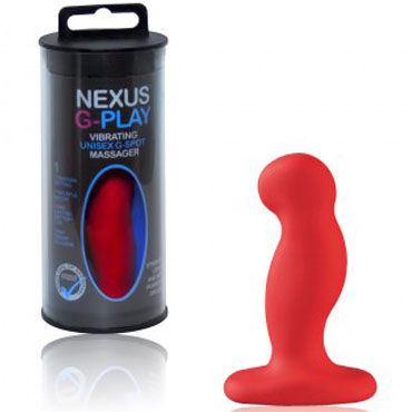 Nexus G-play Small, красный - Компактный вибратор унисекс - купить в секс шопе Nexus G-play Small, красный - Компактный вибратор унисекс - купить в секс шопе