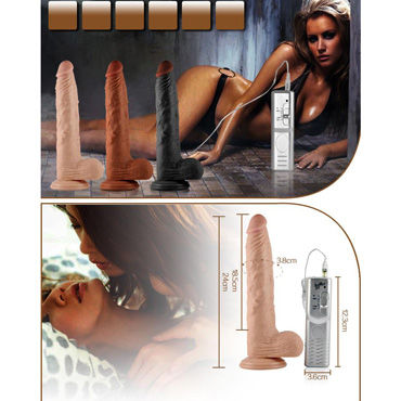 LoveToy Real Extreme, 19 см - Вибратор реалистик - купить в секс шопе LoveToy Real Extreme, 19 см - Вибратор реалистик - купить в секс шопе