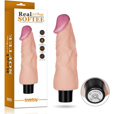 Lovetoy Real Softee, 17,8 см., Вибратор реалистик Lovetoy Real Softee, 17,8 см., Вибратор реалистик