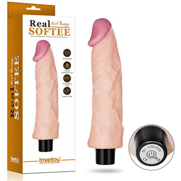 Lovetoy Real Softee, 20,3 см., Вибратор реалистик Lovetoy Real Softee, 20,3 см., Вибратор реалистик