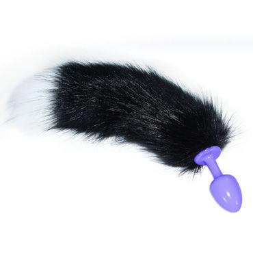 Lovetoy Tail Color, сиреневая, С длинным черно-белым хвостом Lovetoy Tail Color, сиреневая, С длинным черно-белым хвостом
