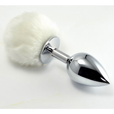 Lovetoy Tail Rabbit Large, серебряная, С белым хвостиком Lovetoy Tail Rabbit Large, серебряная, С белым хвостиком