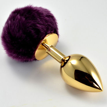 Lovetoy Tail Rabbit Small, золотая, С фиолетовым хвостиком Lovetoy Tail Rabbit Small, золотая, С фиолетовым хвостиком