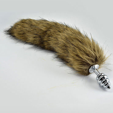 Lovetoy Tail Spiral, серебряная, Втулка с волчьим хвостом Lovetoy Tail Spiral, серебряная, Втулка с волчьим хвостом