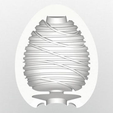 Tenga Egg Silky - Одноразовый мастурбатор с рельефом в виде изогнутых линий - купить в секс шопе Tenga Egg Silky - Одноразовый мастурбатор с рельефом в виде изогнутых линий - купить в секс шопе