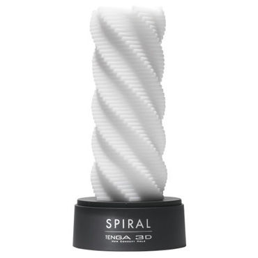 Tenga 3D Spiral, Многоразовый мастурбатор с ребрышками Tenga 3D Spiral, Многоразовый мастурбатор с ребрышками