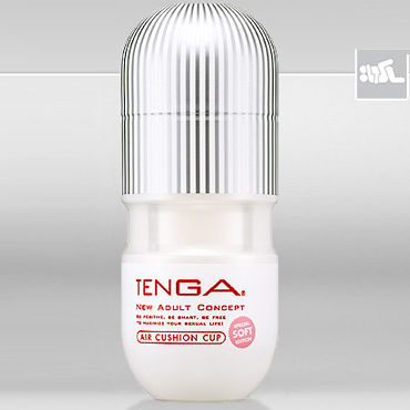 Tenga Air Cushion Soft, Вакуумный мастурбатор из нежнейшего материала Tenga Air Cushion Soft, Вакуумный мастурбатор из нежнейшего материала