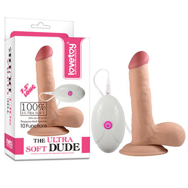LoveToy The Ultra Soft Dude, ? 3,6, Вибратор реалистичной формы LoveToy The Ultra Soft Dude, ? 3,6, Вибратор реалистичной формы