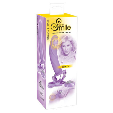 Smile Juicy, Вибрострапон с ремешками, полый Smile Juicy, Вибрострапон с ремешками, полый
