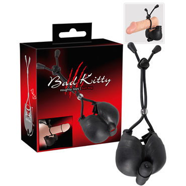 Bad Kitty Ball Bag, черное, Кольцо-вибростимулятор для мошонки Bad Kitty Ball Bag, черное, Кольцо-вибростимулятор для мошонки