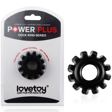 LoveToy Power Plus, черное, Эрекционное кольцо на пенис LoveToy Power Plus, черное, Эрекционное кольцо на пенис