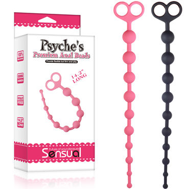 LoveToy Psyches Anal Beads, черный, Анальный стимулятор LoveToy Psyches Anal Beads, черный, Анальный стимулятор