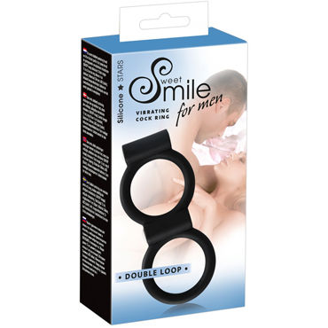 Новинка раздела Секс игрушки - Smile for Men Double Loop, черное Новинка раздела Секс игрушки - Smile for Men Double Loop, черное