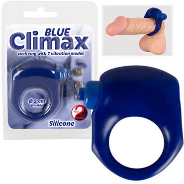 You2Toys Blue Climax, синее, Виброкольцо для пениса You2Toys Blue Climax, синее, Виброкольцо для пениса