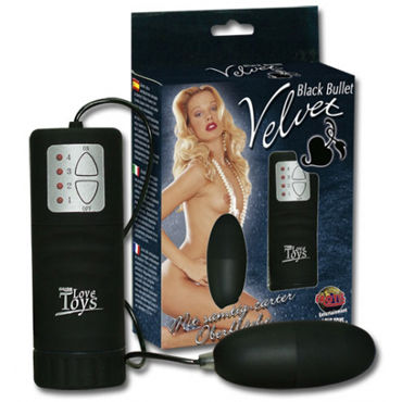 You2Toys Velvet Black Bullet, черное, Виброяйцо с пультом управления You2Toys Velvet Black Bullet, черное, Виброяйцо с пультом управления