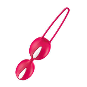 Fun Factory Smartballs Duo, красно-белые, Вагинальные шарики со смещенным центром тяжести Fun Factory Smartballs Duo, красно-белые, Вагинальные шарики со смещенным центром тяжести