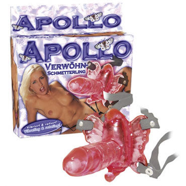 You2Toys Apollo Strap On Penis, Вибробабочка с фаллосом You2Toys Apollo Strap On Penis, Вибробабочка с фаллосом