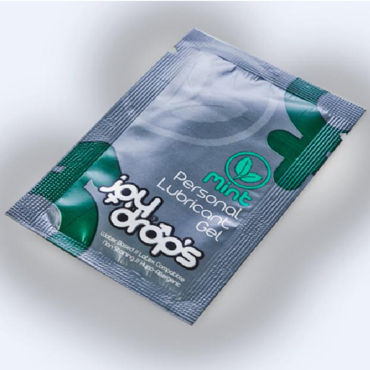 JoyDrops Mint Personal Lubricant Gel, 5 мл, Смазка со вкусом мяты JoyDrops Mint Personal Lubricant Gel, 5 мл, Смазка со вкусом мяты