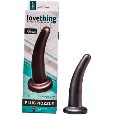LoveToy Plug Nozzle, черный, Анальная насадка для страпона LoveToy Plug Nozzle, черный, Анальная насадка для страпона