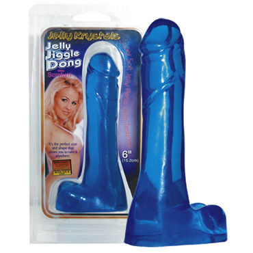 Orion Jelly Jiggle Dong, синий, Фаллоимитатор реалистичный Orion Jelly Jiggle Dong, синий, Фаллоимитатор реалистичный
