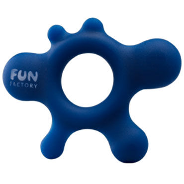 Fun Factory LoveRing Rain, синий, Эрекционное кольцо оригинальной формы Fun Factory LoveRing Rain, синий, Эрекционное кольцо оригинальной формы