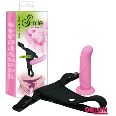 Smile Silicone Strap-On, Съемный страпон и трусики Smile Silicone Strap-On, Съемный страпон и трусики