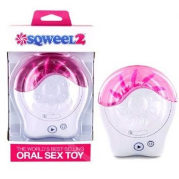 Sqweel 2, бело-розовый - Клиторальный стимулятор, имитирующий оральные ласки - купить в секс шопе Sqweel 2, бело-розовый - Клиторальный стимулятор, имитирующий оральные ласки - купить в секс шопе