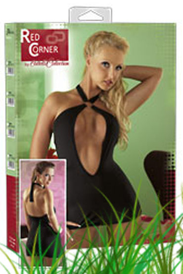 Cottelli мини-платье, черное, С очень глубоким декольте Cottelli мини-платье, черное, С очень глубоким декольте