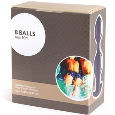 Fun Factory B Balls, фиолетовый - Анальные шарики с динамическим центром тяжести - купить в секс шопе Fun Factory B Balls, фиолетовый - Анальные шарики с динамическим центром тяжести - купить в секс шопе