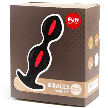 Fun Factory B Balls, черный - Анальные шарики с динамическим центром тяжести - купить в секс шопе Fun Factory B Balls, черный - Анальные шарики с динамическим центром тяжести - купить в секс шопе